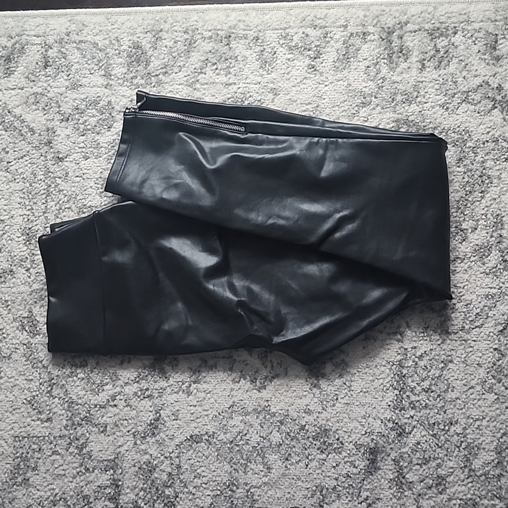 A&F Faux Leather Leggings